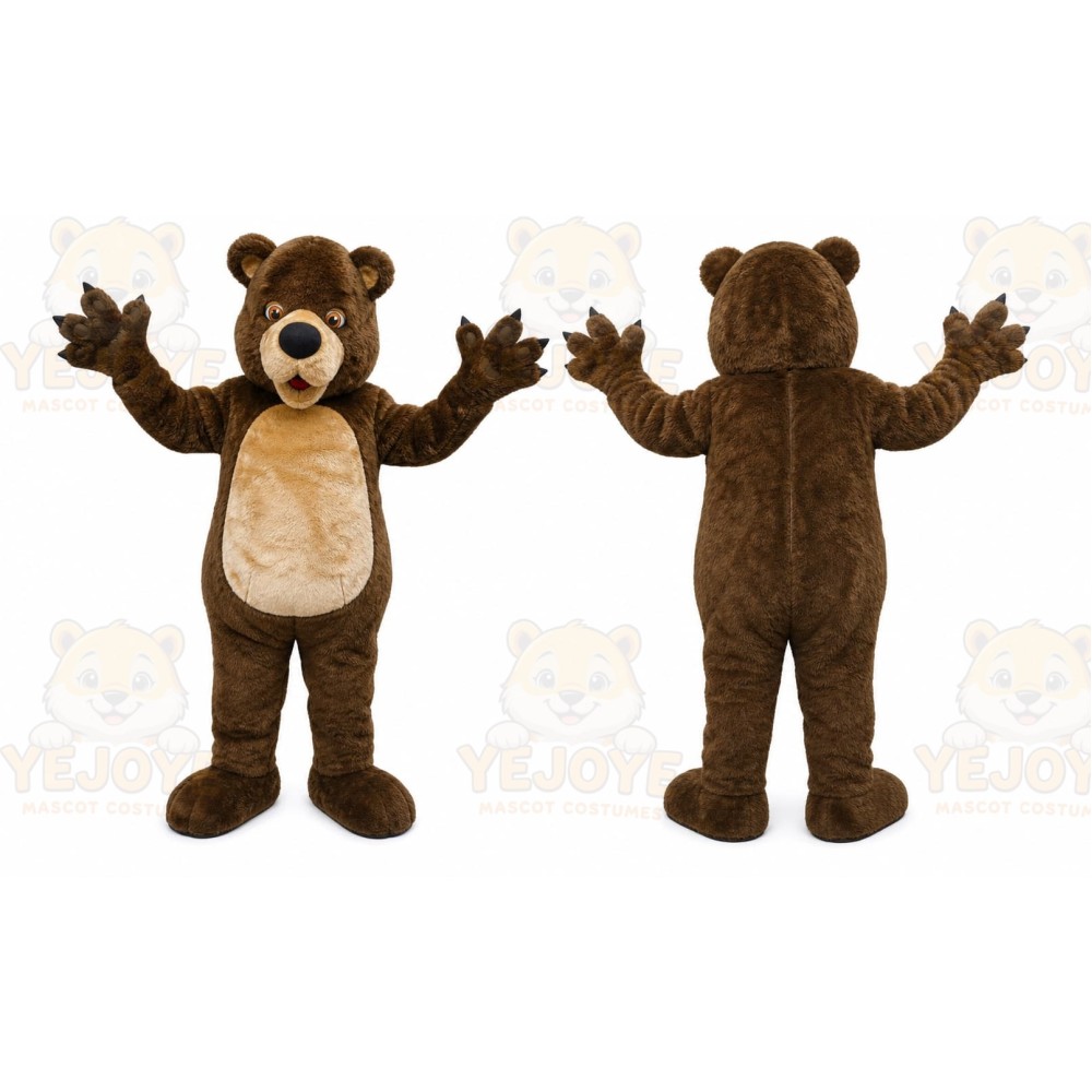 Brown Bear Mascot Costume