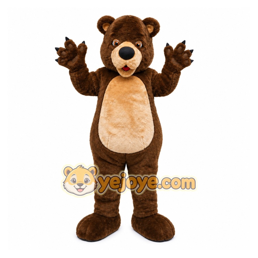 Brown Bear Mascot Costume Brown Bear Mascot Costume