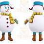 Blue Snowman Mascot Costume