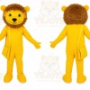Yellow Lion Mascot Costume