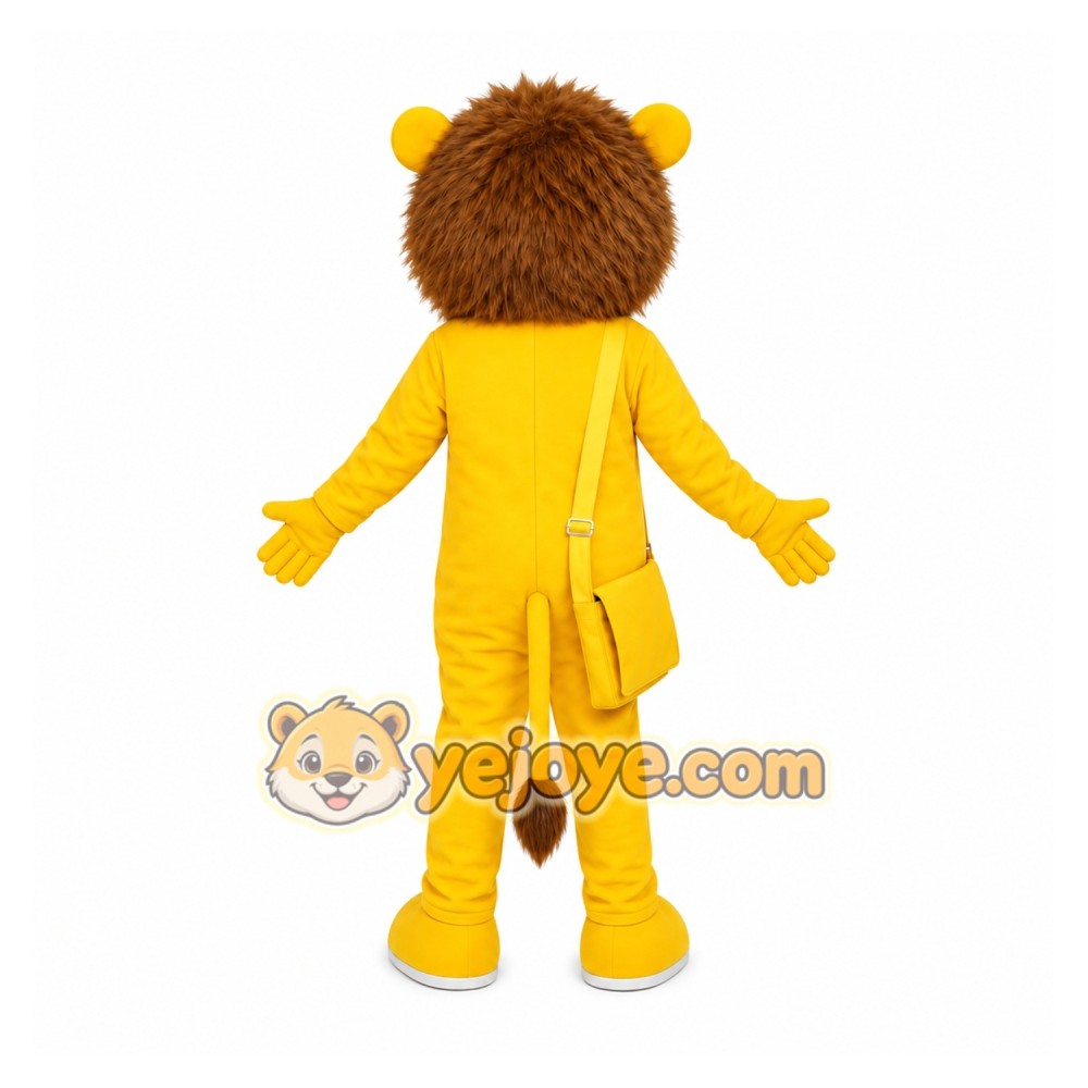 Yellow Lion Mascot Costume Yellow Lion Mascot Costume