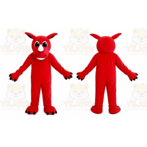 Red Rhino Mascot Costume