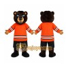 Black Bear Orange Jersey Mascot Costume