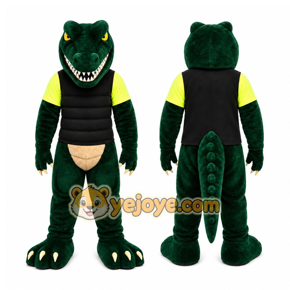 Green Crocodile Mascot Costume Green Crocodile Mascot Costume