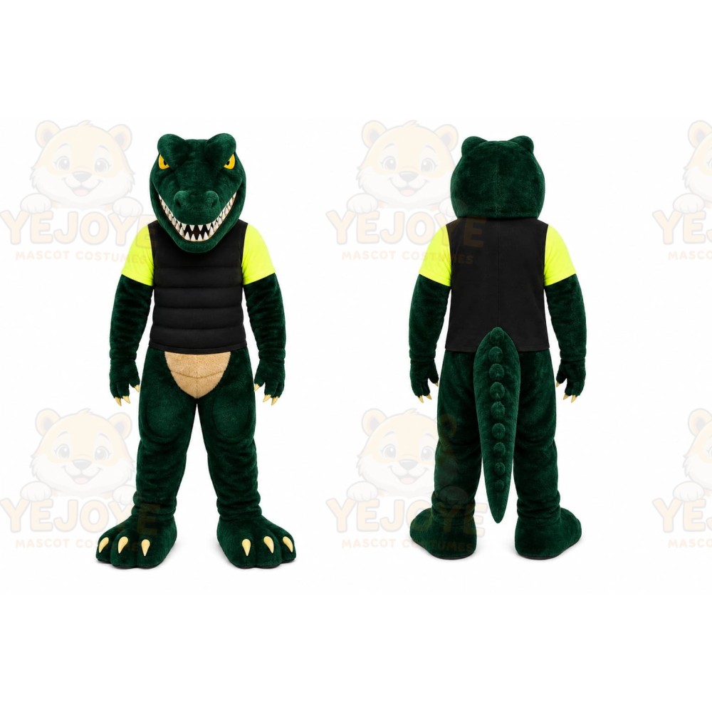 Green Crocodile Mascot Costume