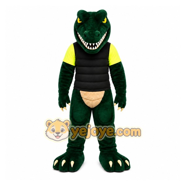 Green Crocodile Mascot Costume Green Crocodile Mascot Costume
