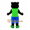 Black Bear Green Shirt Mascot Costume