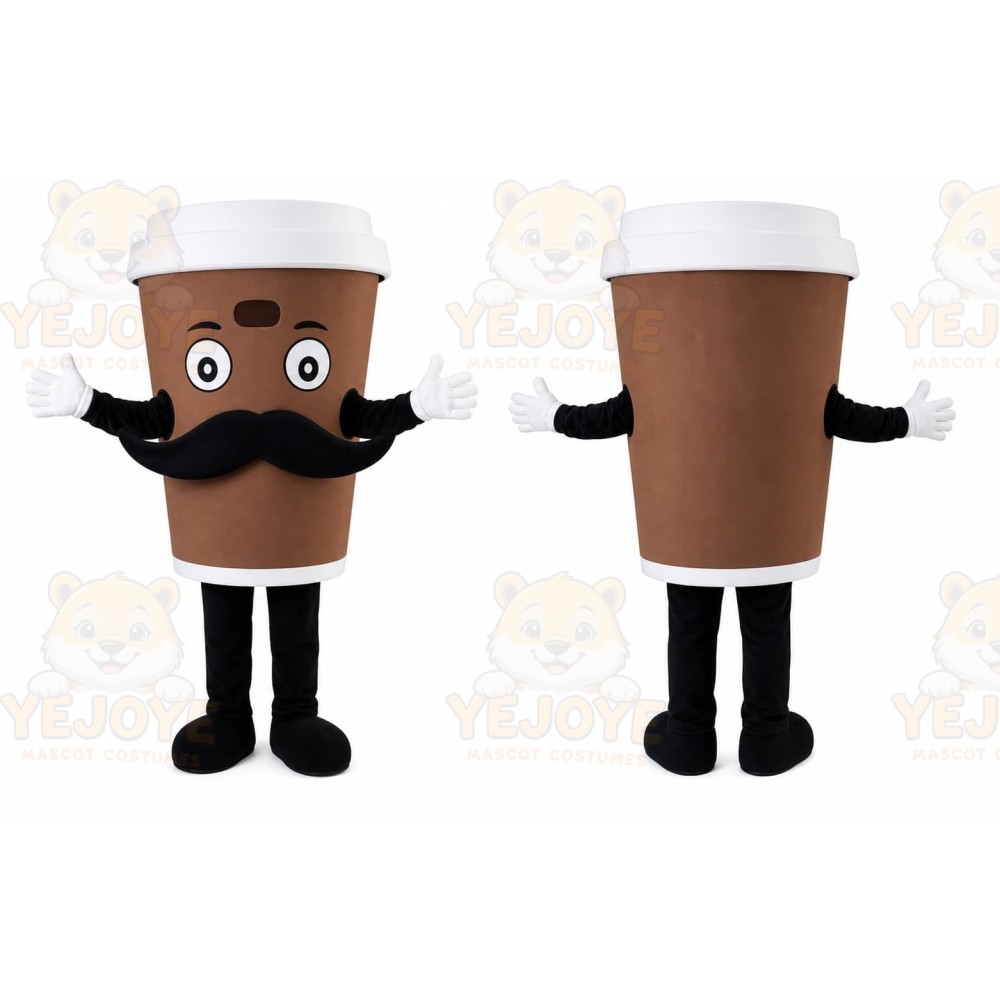 Coffee Cup Mascot Costume