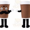 Coffee Cup Mascot Costume