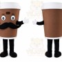 Coffee Cup Mascot Costume