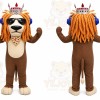 Tan Lion Headband Mascot Costume
