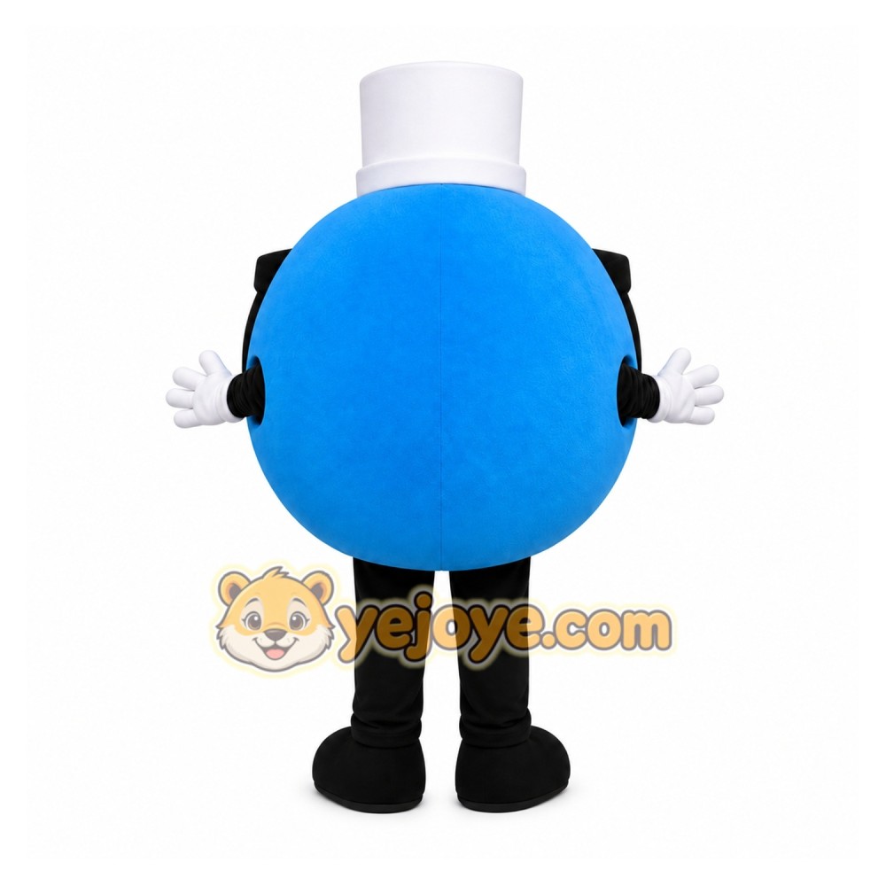 Blue Eyeball Mascot Costume Blue Eyeball Mascot Costume
