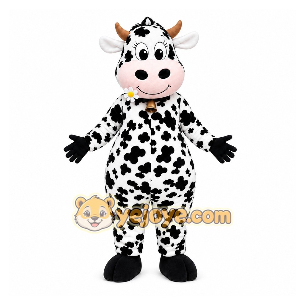 Spotted Cow Mascot Costume Spotted Cow Mascot Costume