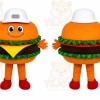 Hamburger Character Mascot Costume
