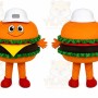 Hamburger Character Mascot Costume