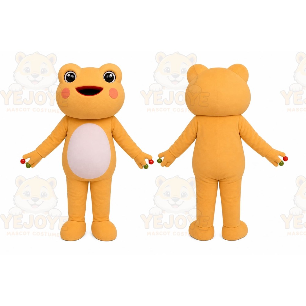 Orange Frog Mascot Costume