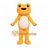 Orange Frog Mascot Costume Orange Frog Mascot Costume