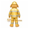 Yellow Dog Plaid Mascot Costume