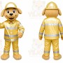 Yellow Dog Plaid Mascot Costume