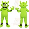 Green Monster Mascot Costume