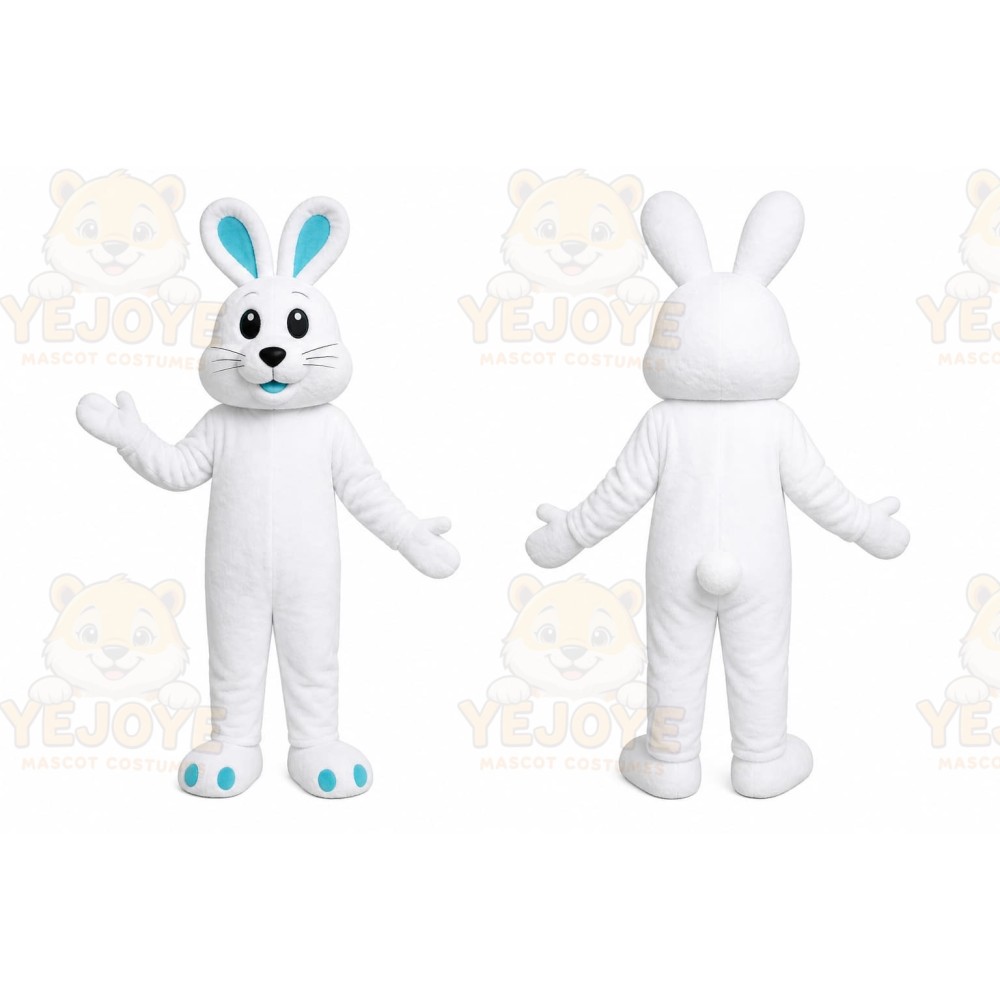 Blue Rabbit Mascot Costume