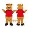 Red Shirt Beaver Mascot Costume Red Shirt Beaver Mascot Costume