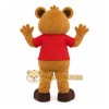 Red Shirt Beaver Mascot Costume Red Shirt Beaver Mascot Costume
