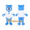 Blue Bear Tie Mascot Costume Blue Bear Tie Mascot Costume
