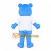 Blue Bear Tie Mascot Costume Blue Bear Tie Mascot Costume