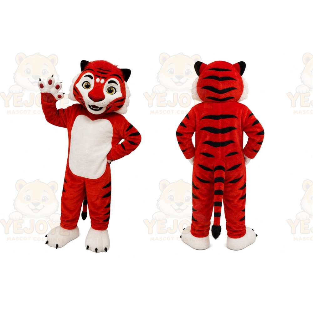 Red Tiger Mascot Costume