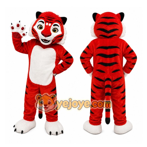 Red Tiger Mascot Costume