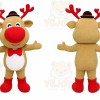 Reindeer Red Nose Mascot Costume