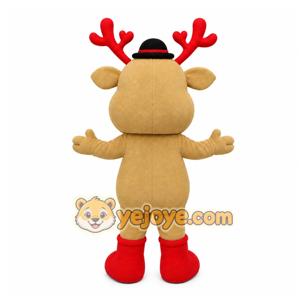 Reindeer Red Nose Mascot Costume