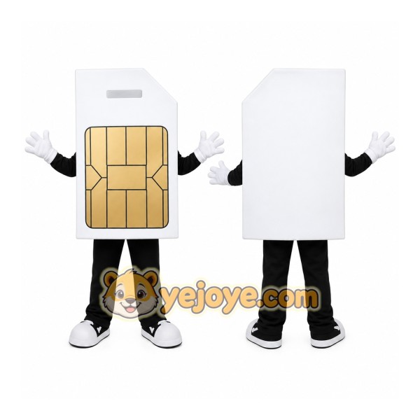 SIM Card Character Mascot Costume