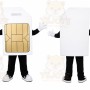 SIM Card Character Mascot Costume