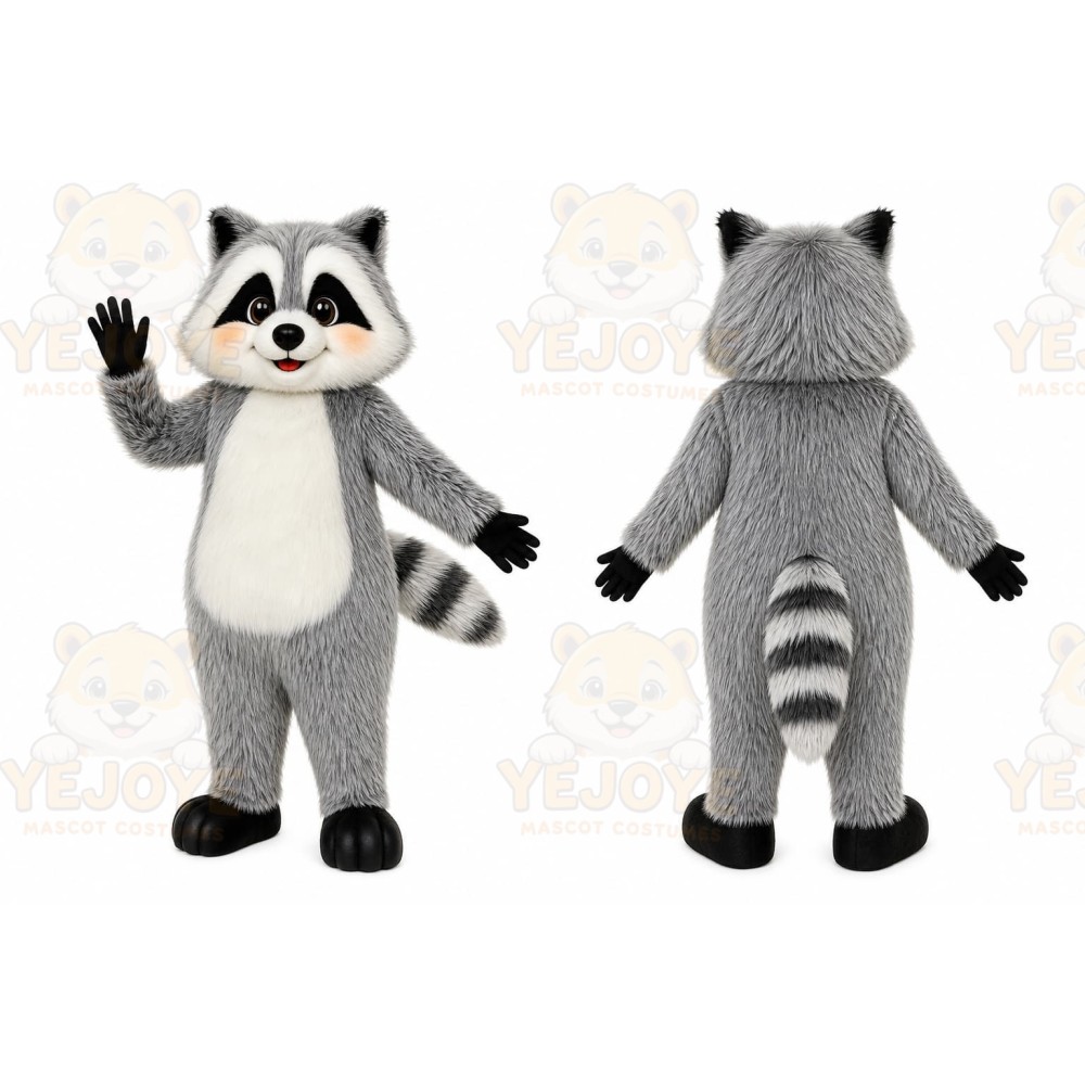 Gray Raccoon Mascot Costume
