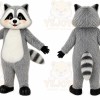 Gray Raccoon Mascot Costume