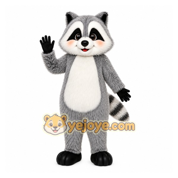 Gray Raccoon Mascot Costume Gray Raccoon Mascot Costume