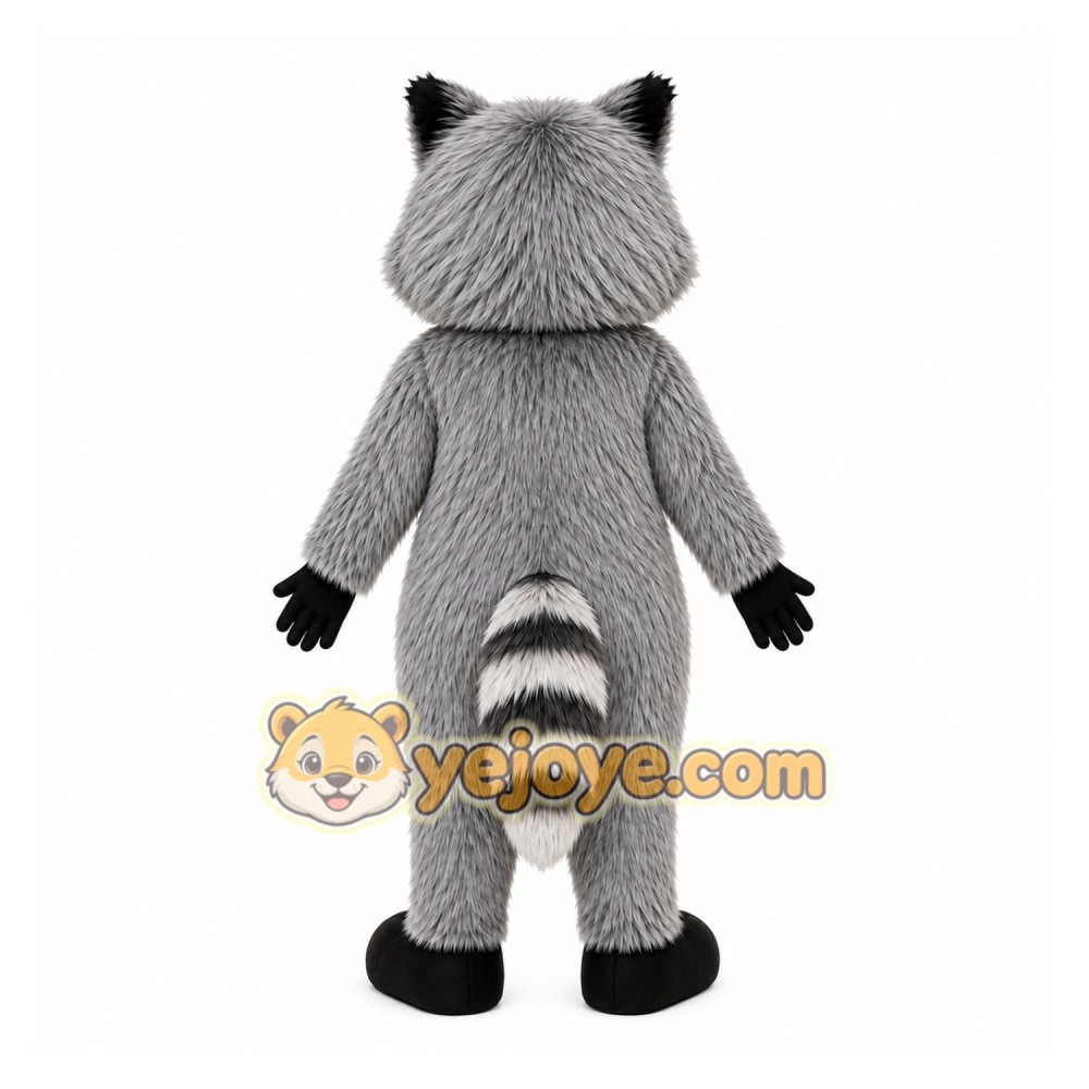 Gray Raccoon Mascot Costume Gray Raccoon Mascot Costume