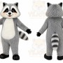 Gray Raccoon Mascot Costume