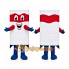 Red White Mattress Mascot Costume Red White Mattress Mascot Costume