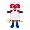 Red White Mattress Mascot Costume Red White Mattress Mascot Costume