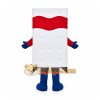 Red White Mattress Mascot Costume Red White Mattress Mascot Costume