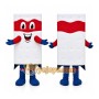 Red White Mattress Mascot Costume