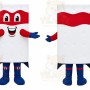 Red White Mattress Mascot Costume