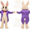 Purple Rabbit Mascot Costume