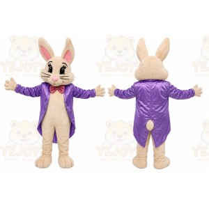Purple Rabbit Mascot Costume