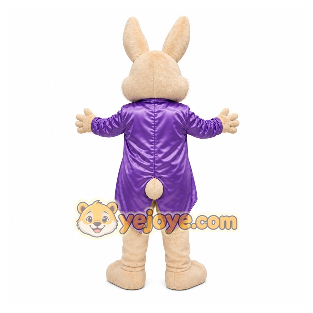 Purple Rabbit Mascot Costume Purple Rabbit Mascot Costume