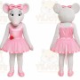 Pink Mouse Dress Mascot Costume