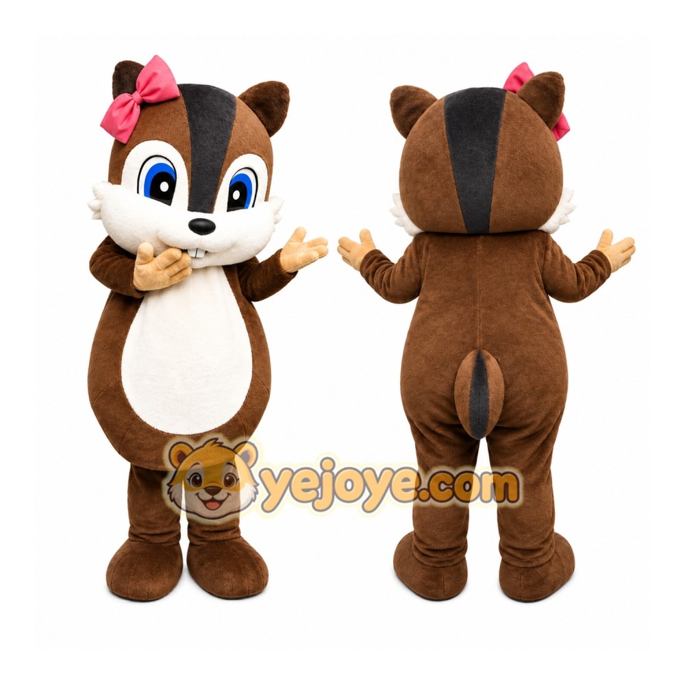 Brown Chipmunk Mascot Costume Brown Chipmunk Mascot Costume